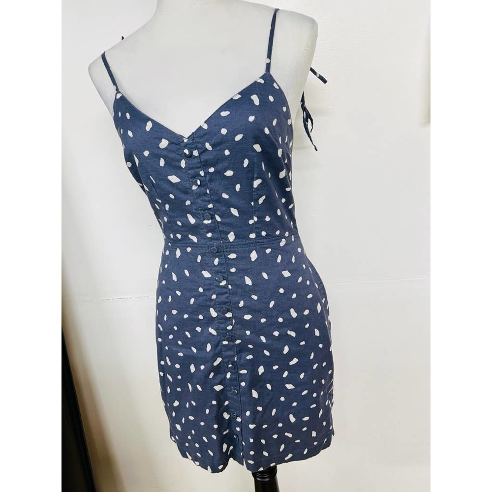 Abercrombie & Fitch Navy and White Polka Dot Dress